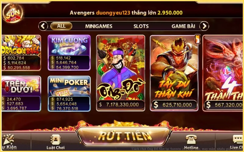 Cách chơi Ông Đồ Slot tại Sunwin20