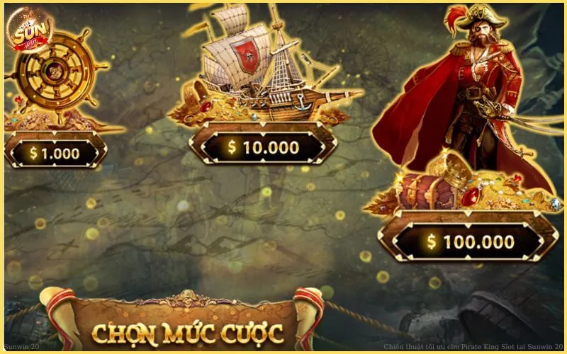 Giao diện game Pirate King Slot tại Sunwin20