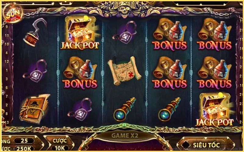 Chiến thuật tối ưu cho Pirate King Slot tại Sunwin20