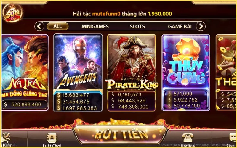 Luật chơi Pirate King Slot tại Sunwin20