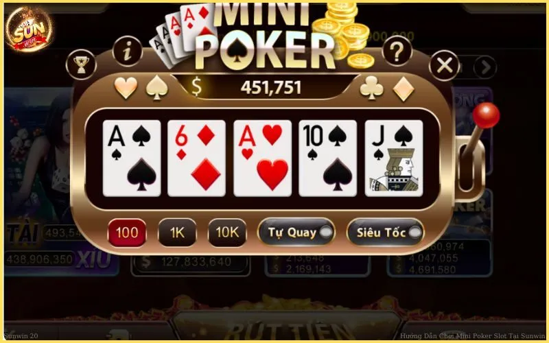 Hướng Dẫn Chơi Mini Poker Slot Tại Sunwin