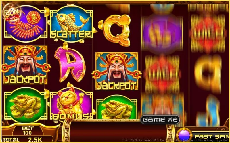 Các biểu tượng trong Thần Tài Slots tại Sunwin20