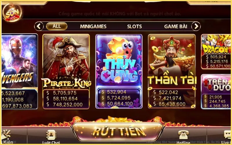 Cách chơi Thủy Cung Slot tại Sunwin